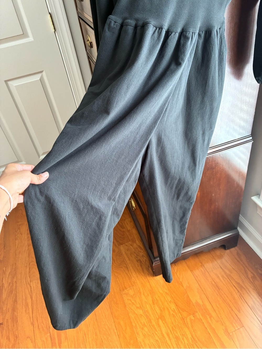 Free People Black Wide Leg Jumpsuit - Picture 3 of 8